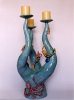 TaTaja: The Sea Ceramic candelabra ja: The Sea Ceramic candelabra 