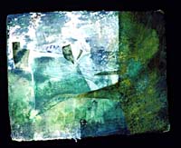 Noronha, Atlantic Emerald. mixed media 32cm x 25cm