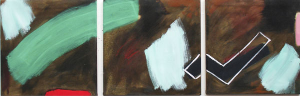 Brown Triptych With Gaps