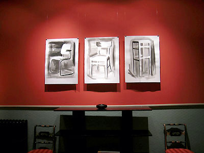 Second view of Polly Nuttall's exhibition in the Red Gallery