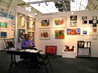 Image of exhibition stand at On the Wall, Olympia, London